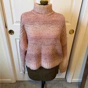 Rachel Zoe Soft Pink Turtleneck Sweater